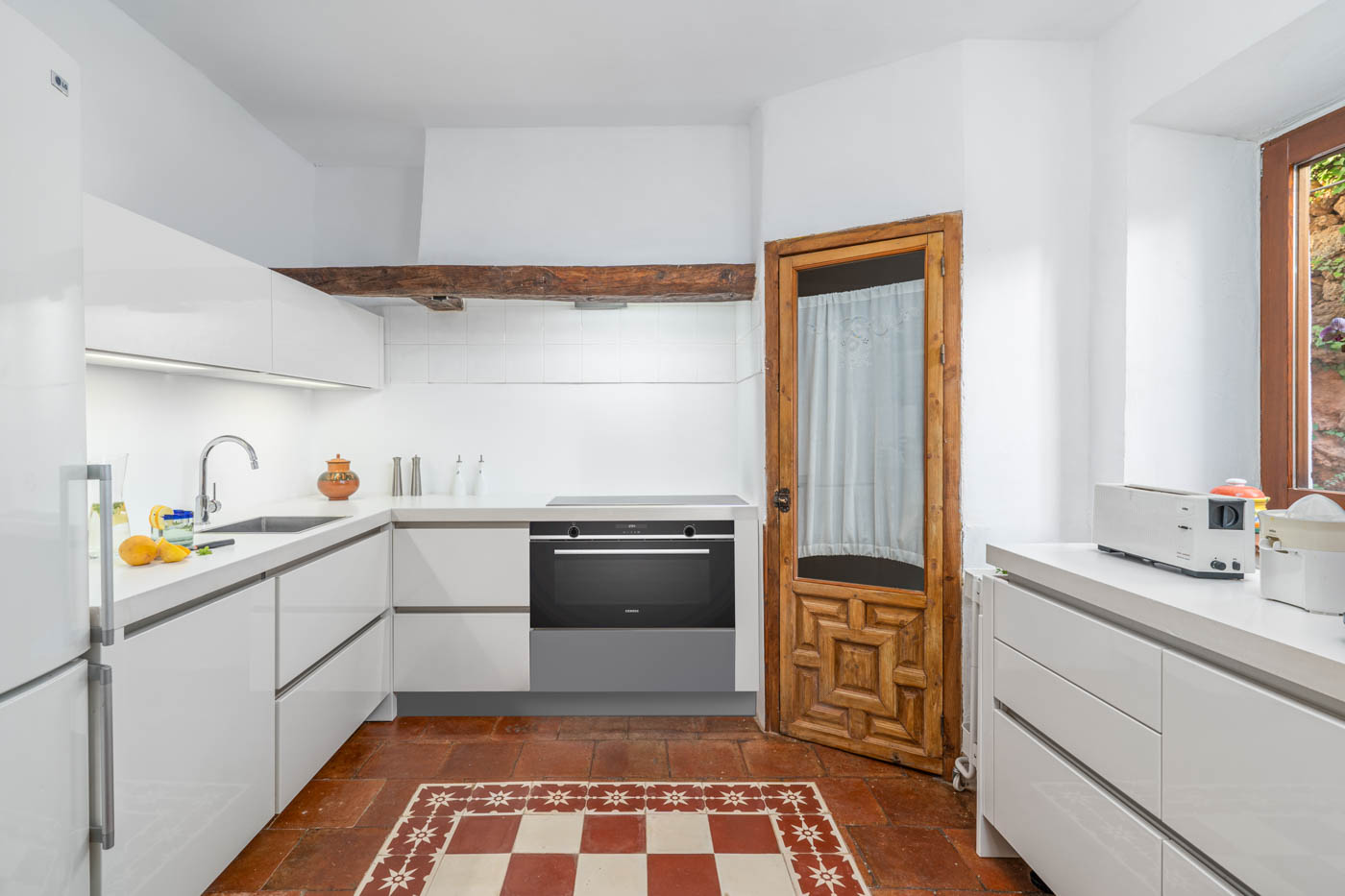 Cocina renovada recientemente