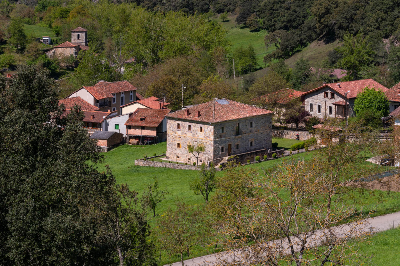 The larger property in the tiny village