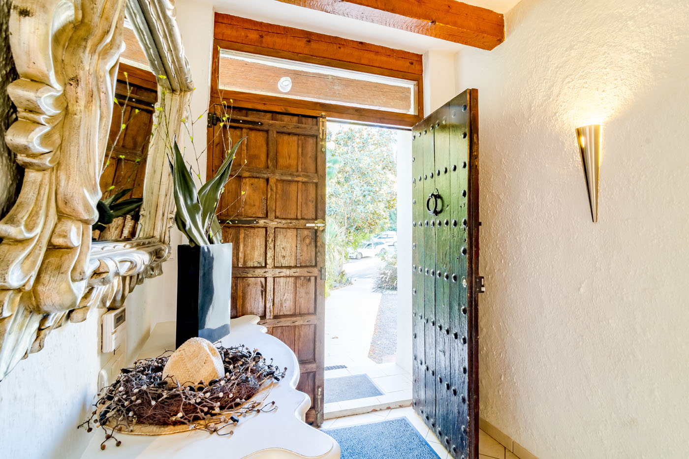 Entering your holiday villa