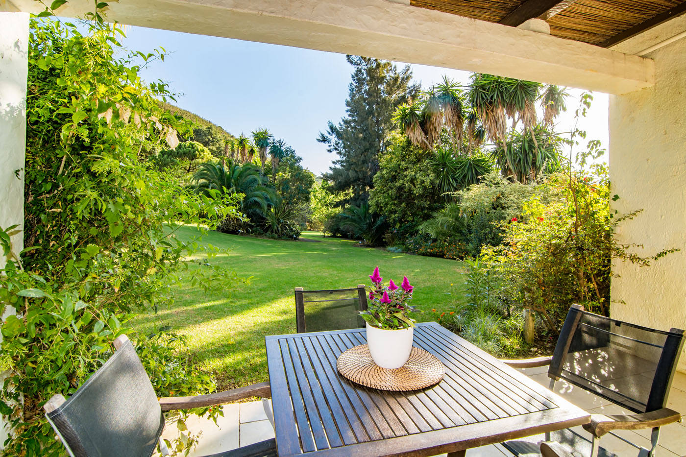 Bedrooms with private furnished terraces