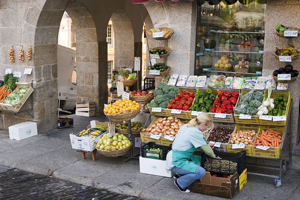 Saturday morning market in the beautiful town of Betanzos, Galicia