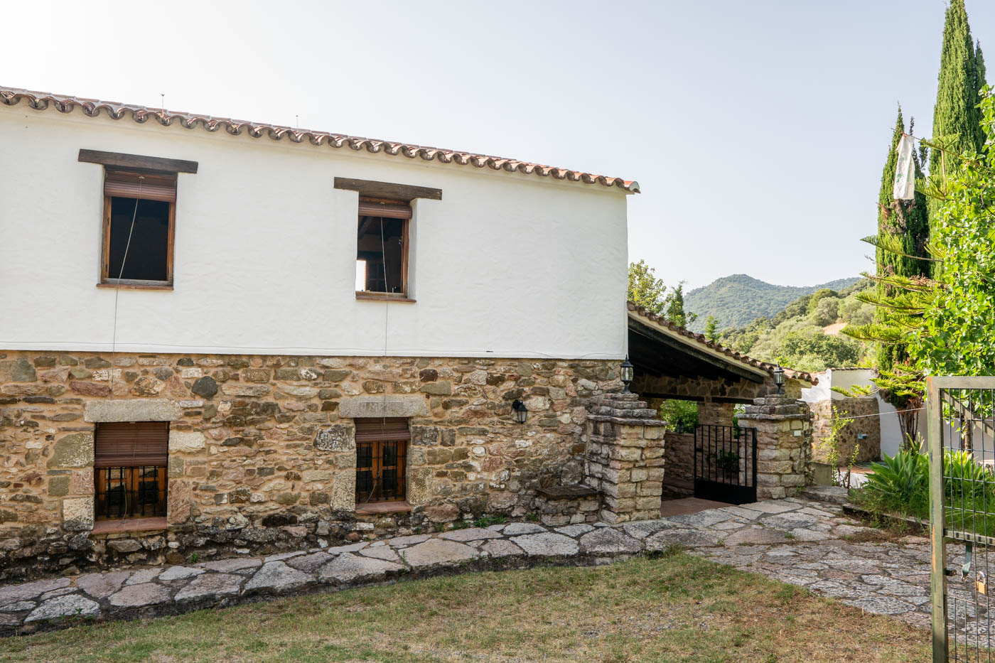 Entrance to farmhouse