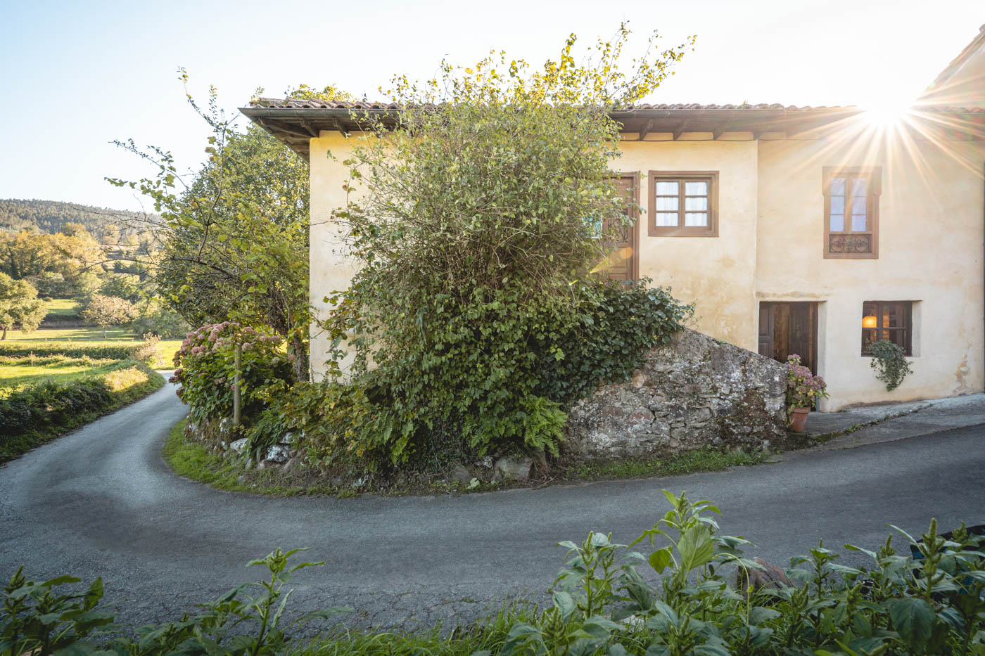 The track leads to one other house and a tractor might pass by