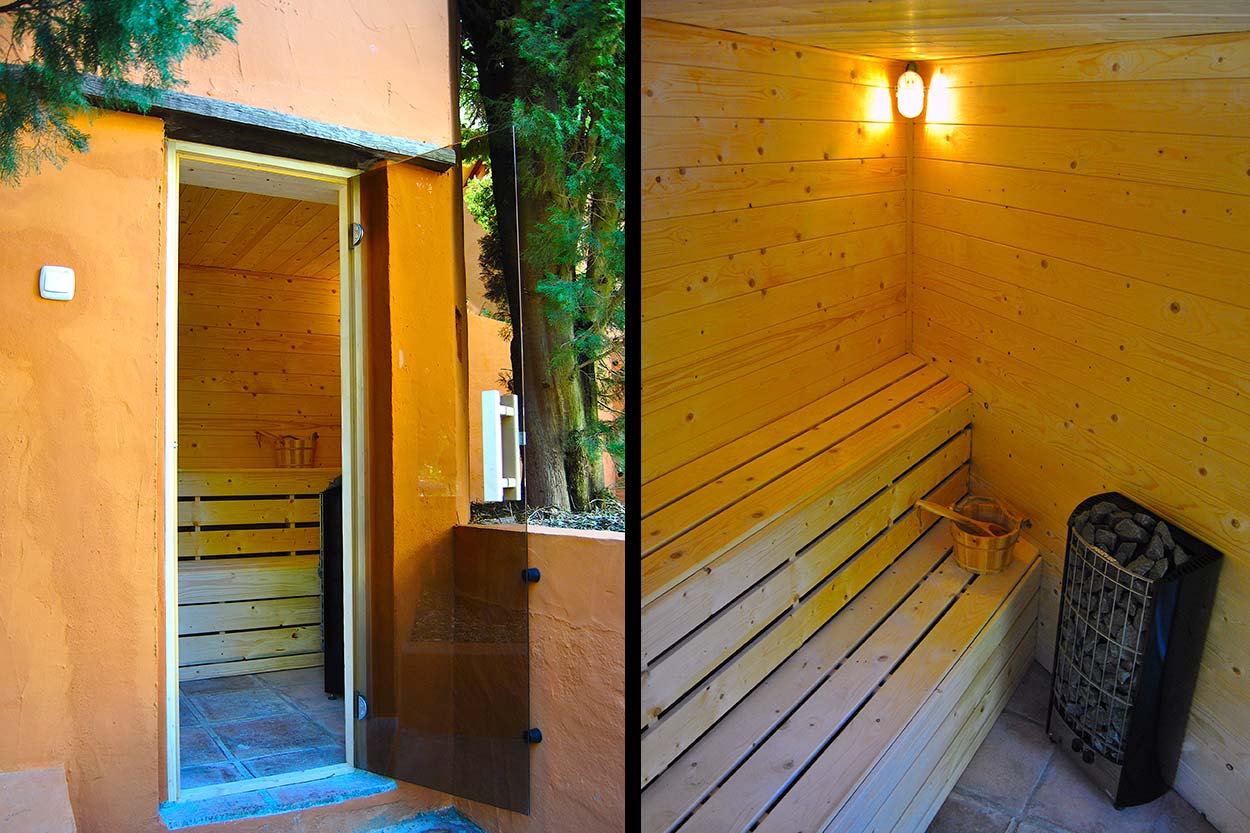 Desde 2018 la casa está equipada con sauna 