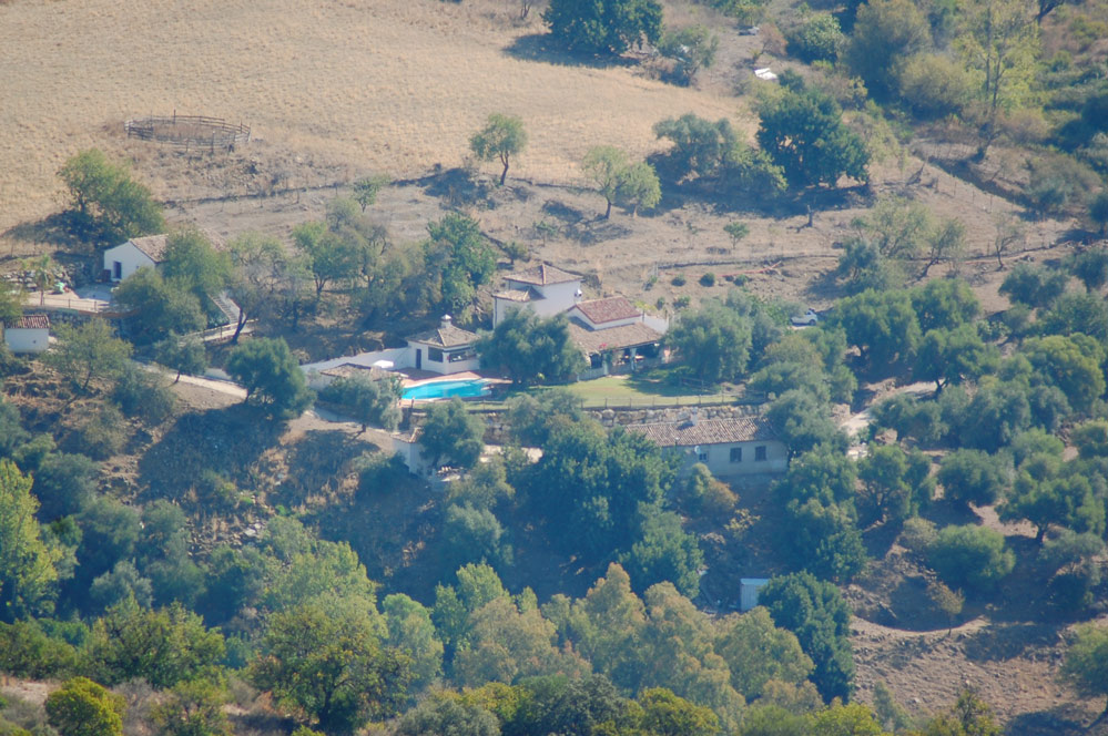 Villa and grounds in the distance