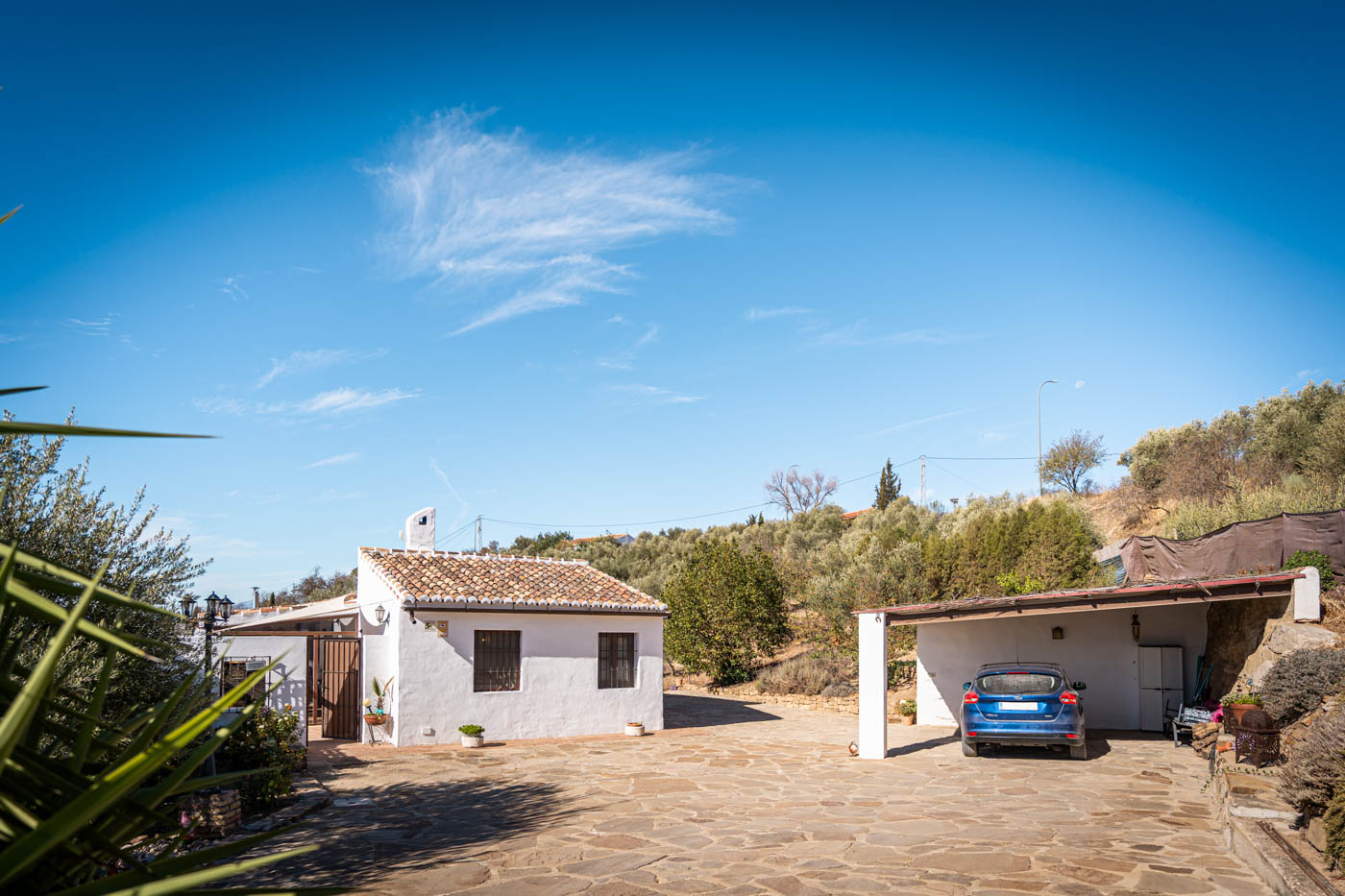 Parking area next to your villa, all on one level