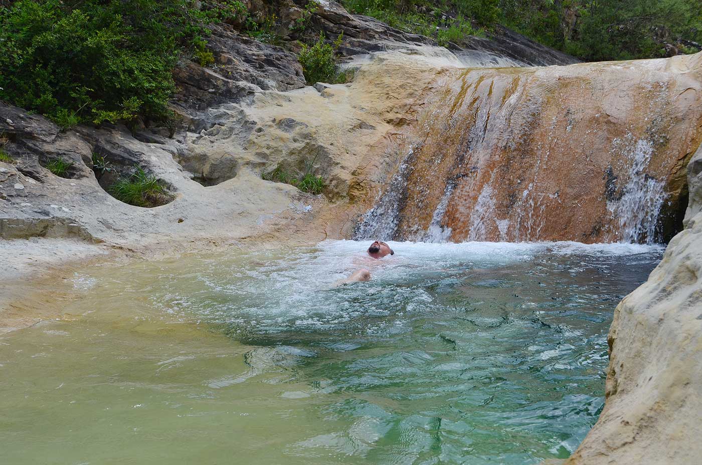 Wild swimming is walking distance from villa