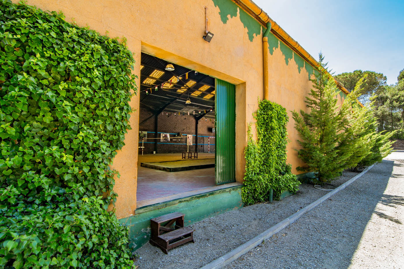 Door to the large indoor games area