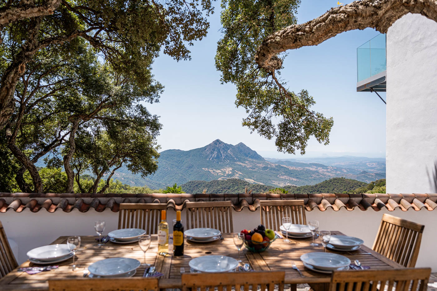 Views as far as the sea and Morocco