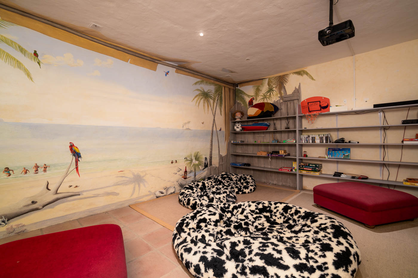 Sala de juegos (en el sótano)