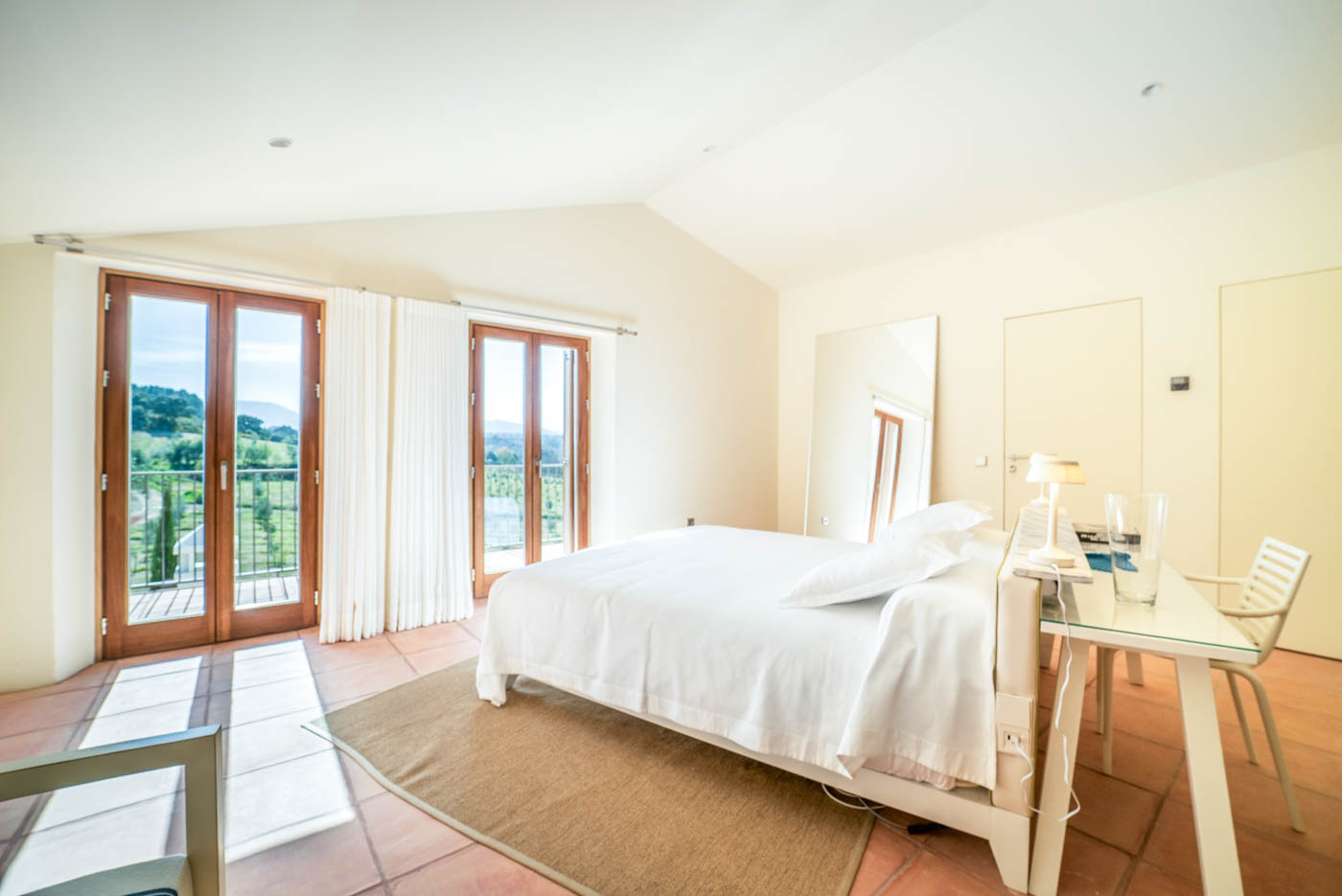 Double bedded room with its own terrace