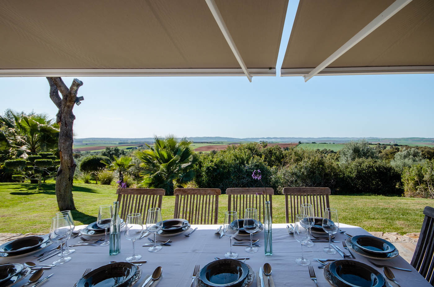 Dine al fresco with unspoilt views