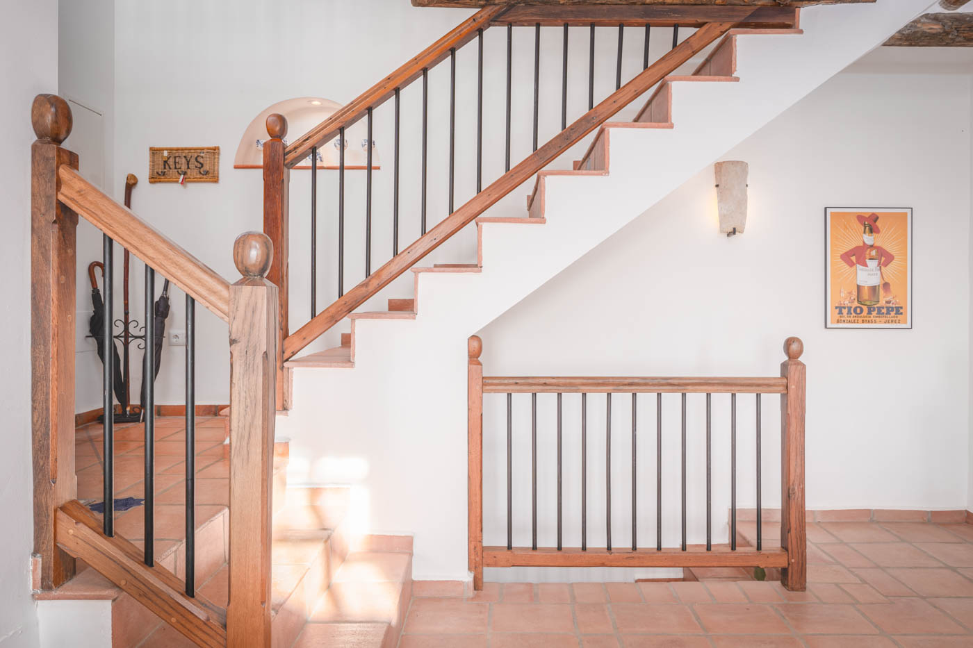 Stairs to lower floor