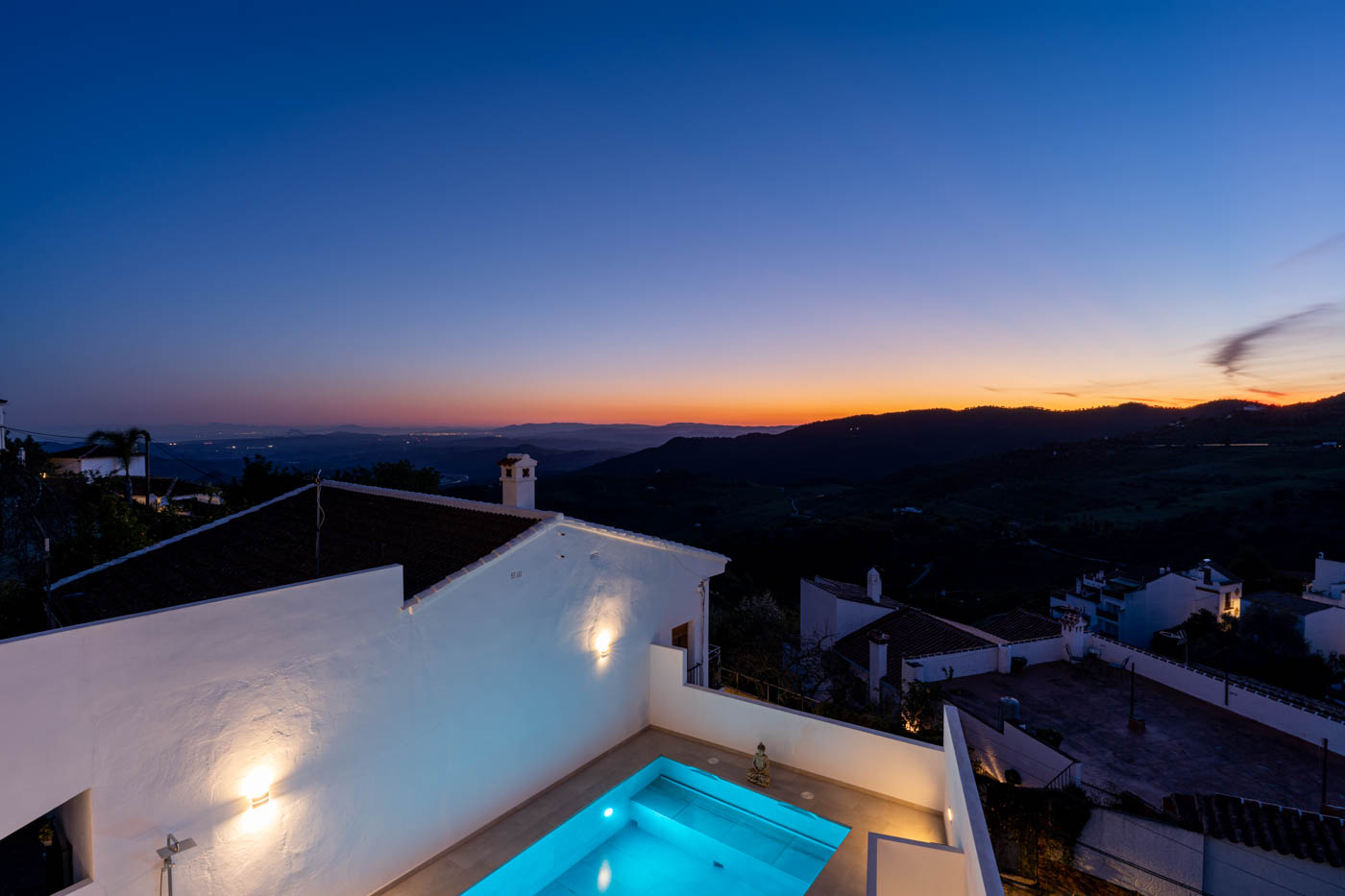 Vistas a Marruecos en la distancia