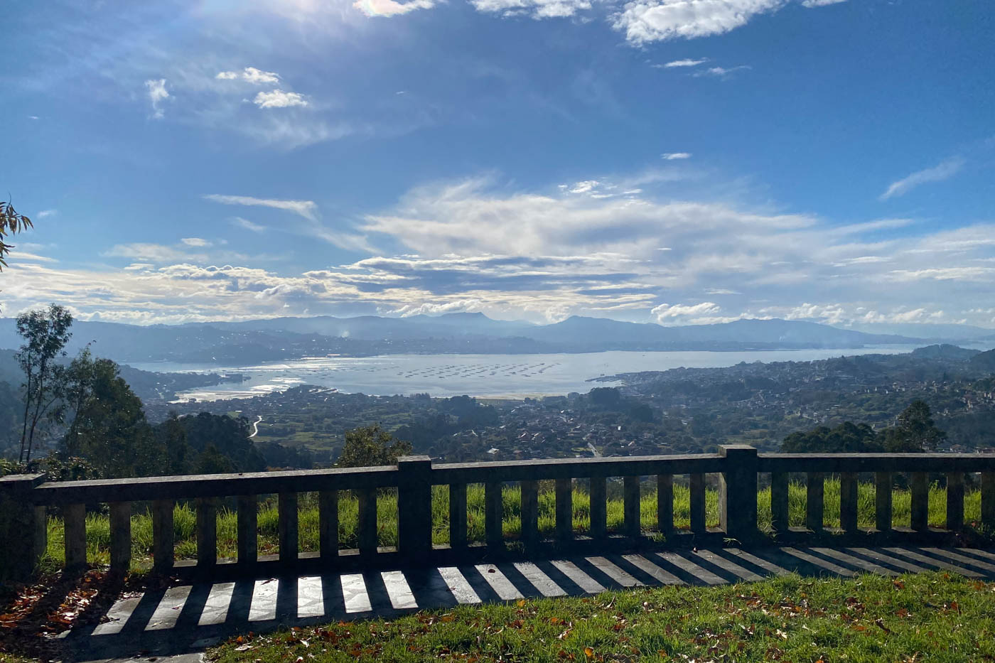 Parte de las Rías Baixas vistas desde un mirador de la zona