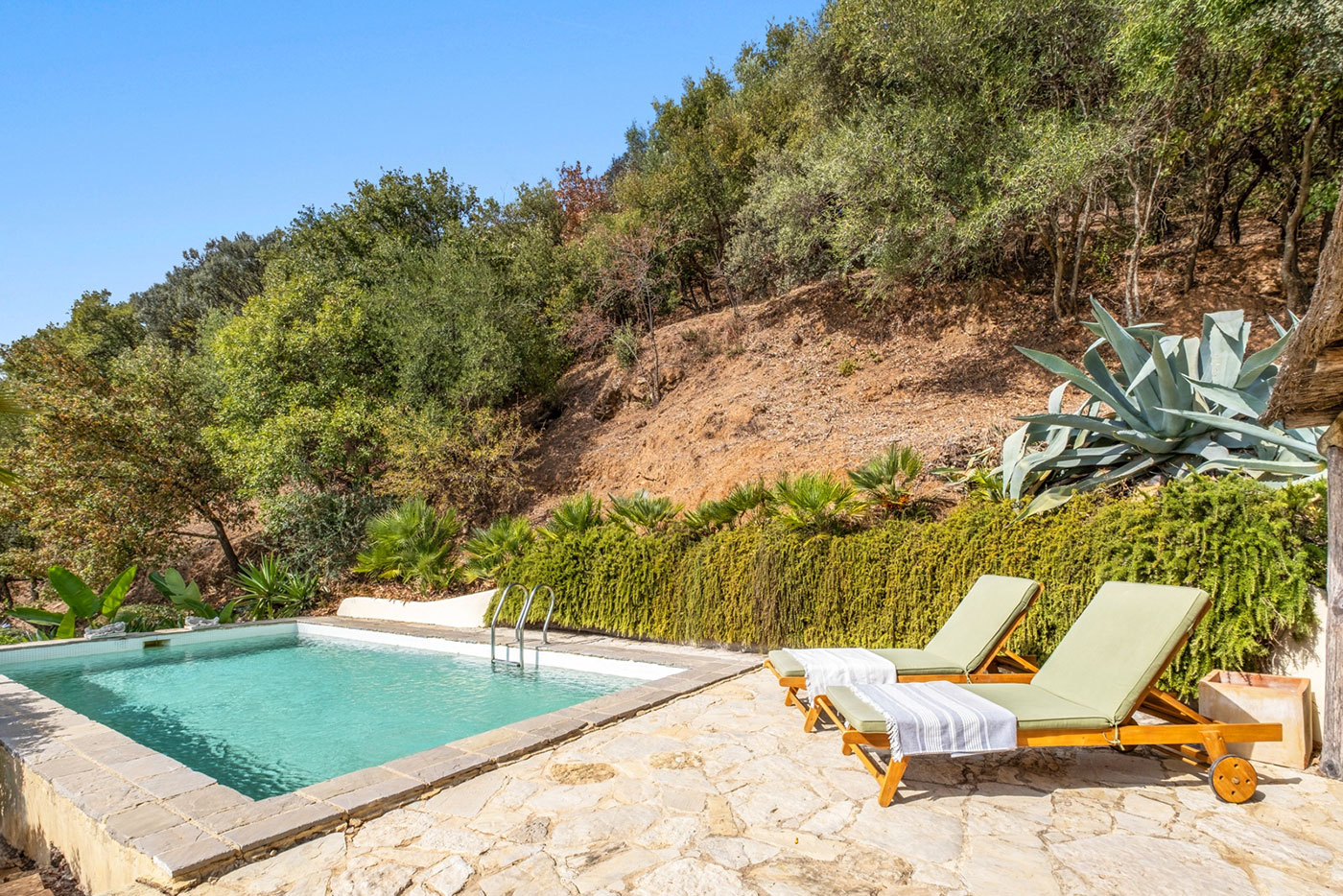 Dos tumbonas disponibles