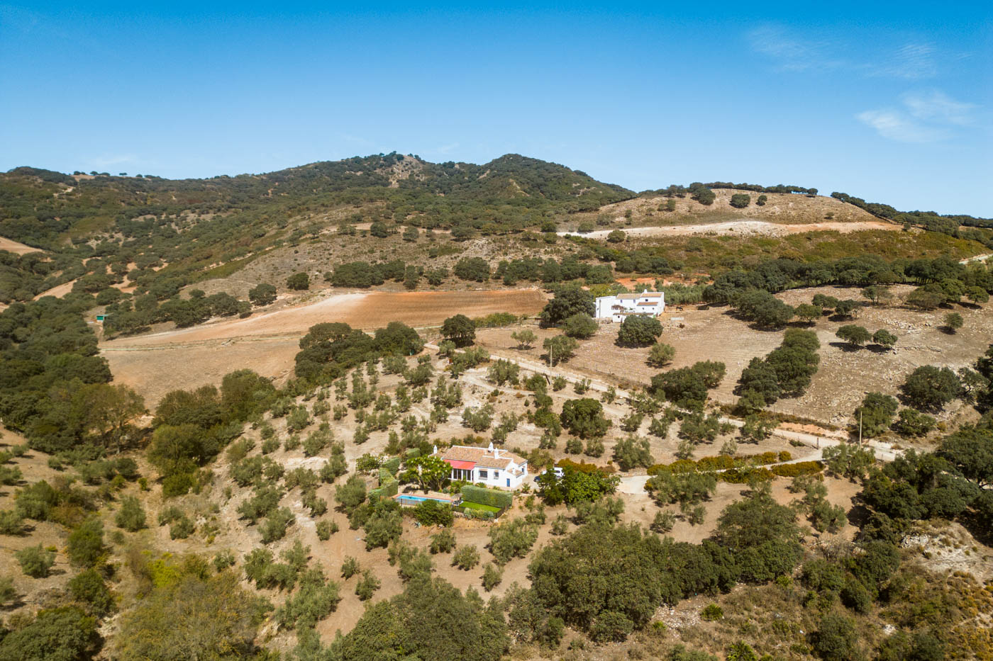Villa seeen from a drone