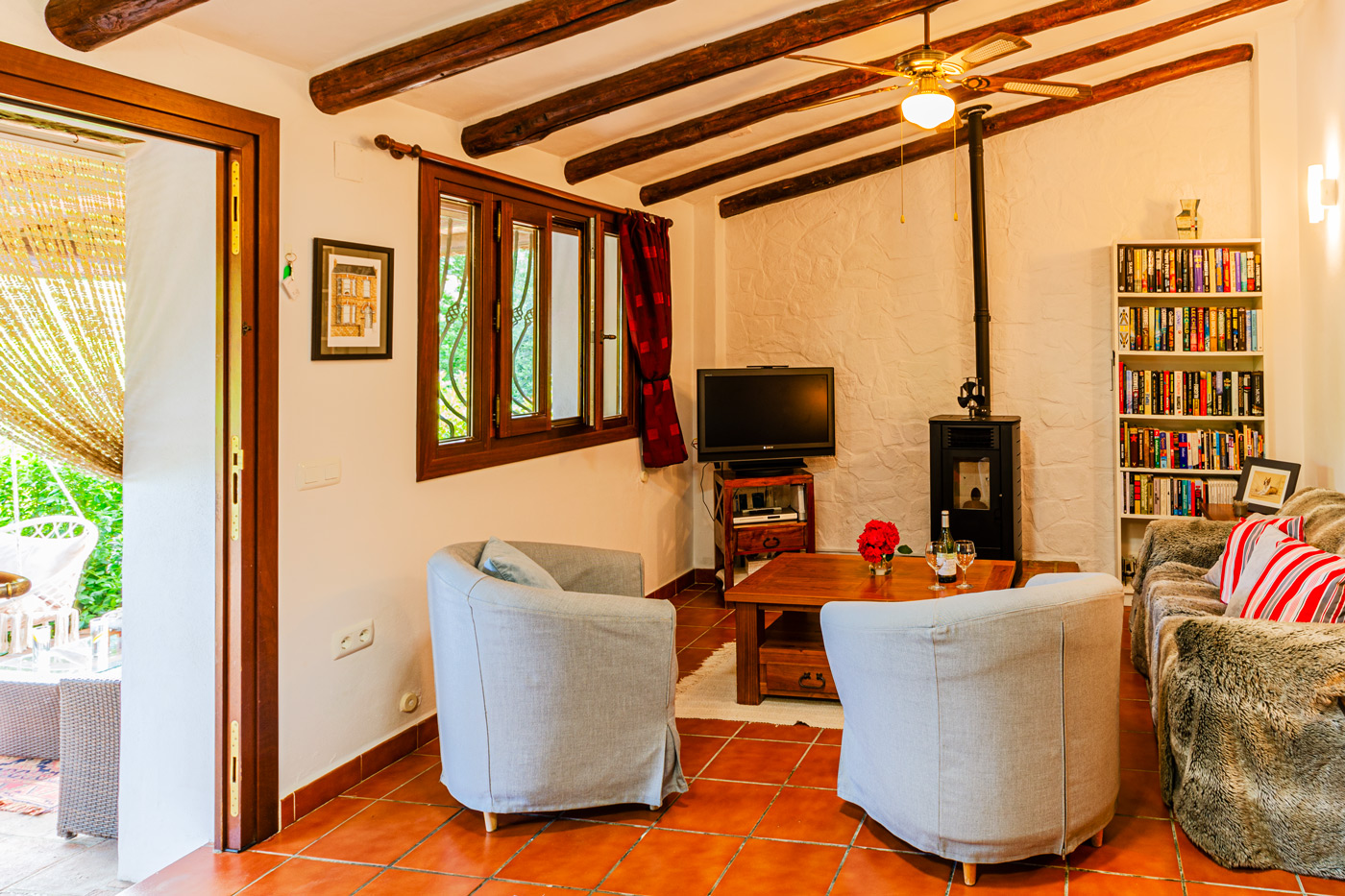 Living space is comfortable for 4 people