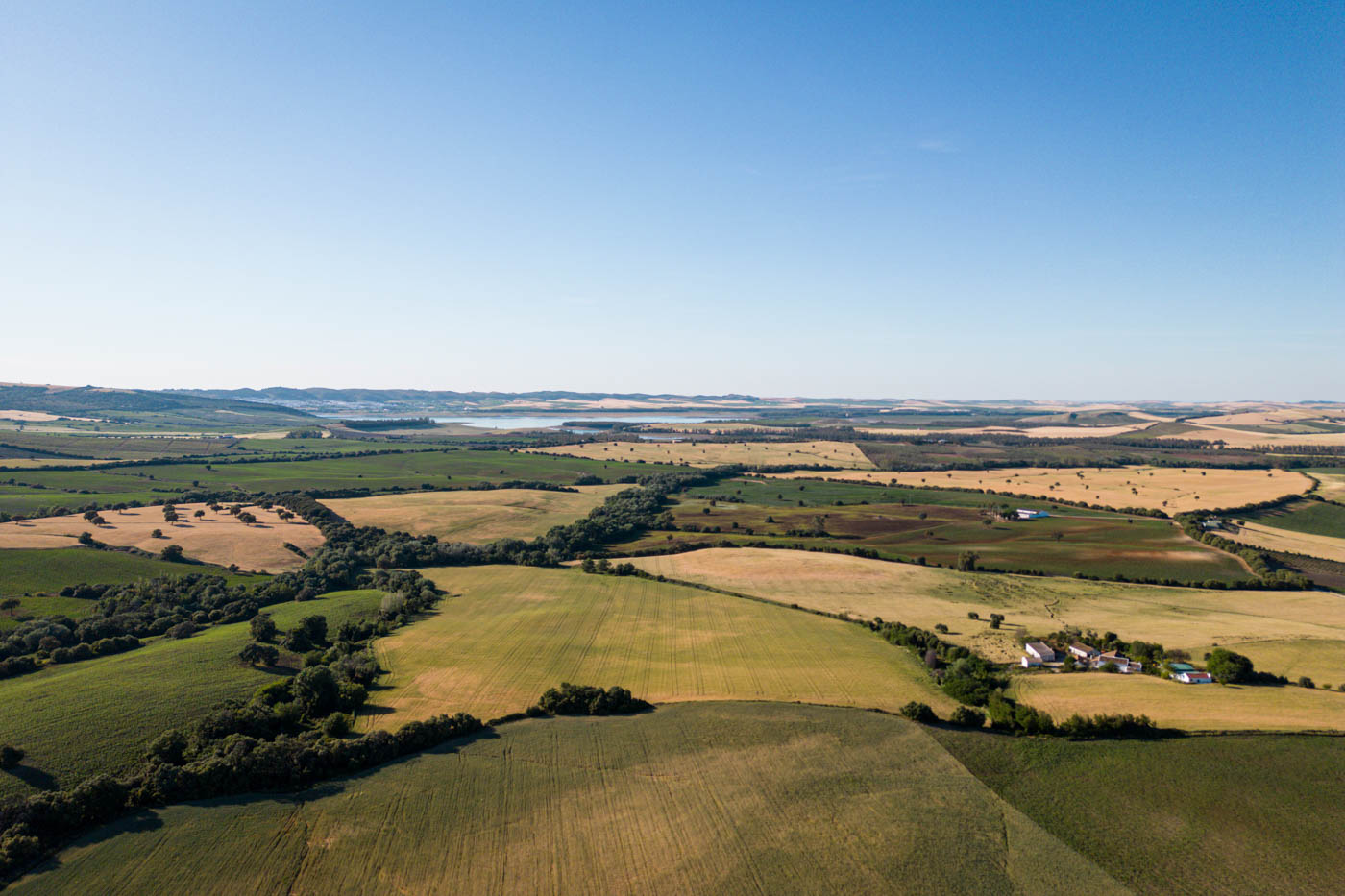 Views towards Arcos and its lake