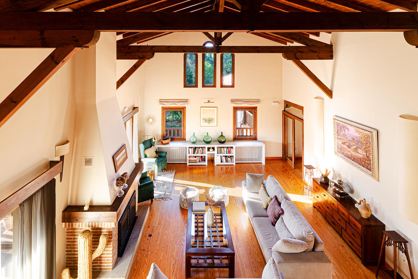 A traditional house with solid wood structure