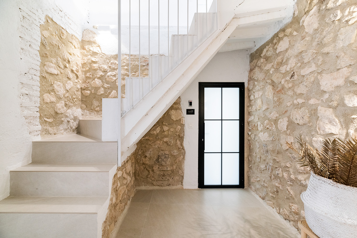 Acceso al nivel medio y puerta a suite 8 (con acceso interno)