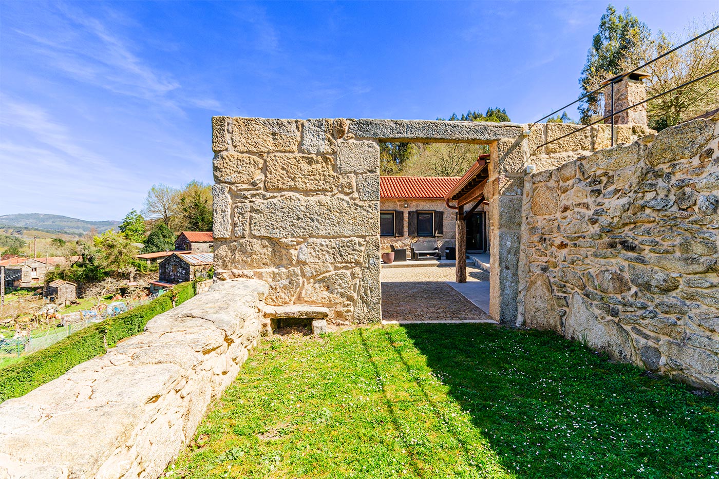 Pórtico original de la casa