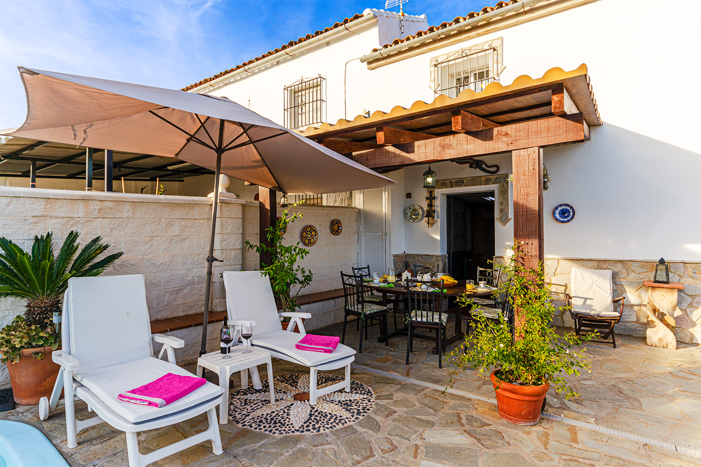 Porche para comer al aire libre