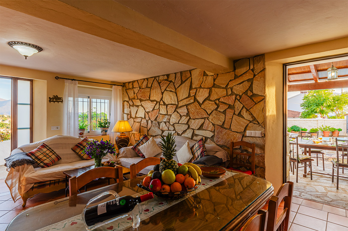 Acceso directo al patio desde la cocina