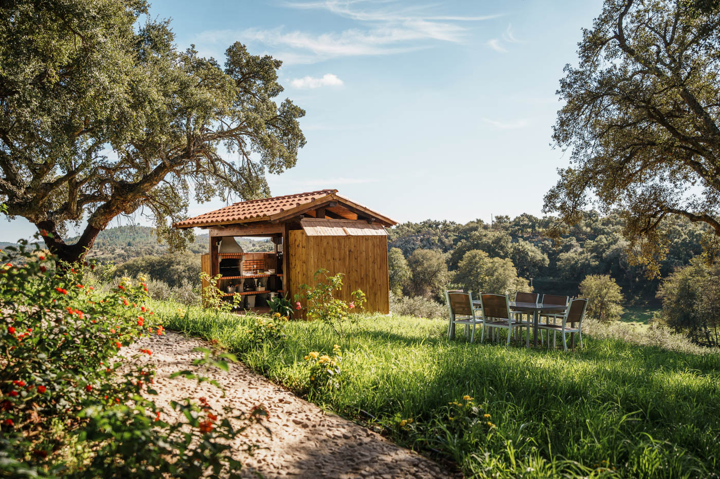 Barbecue house, fully equipped for self catering