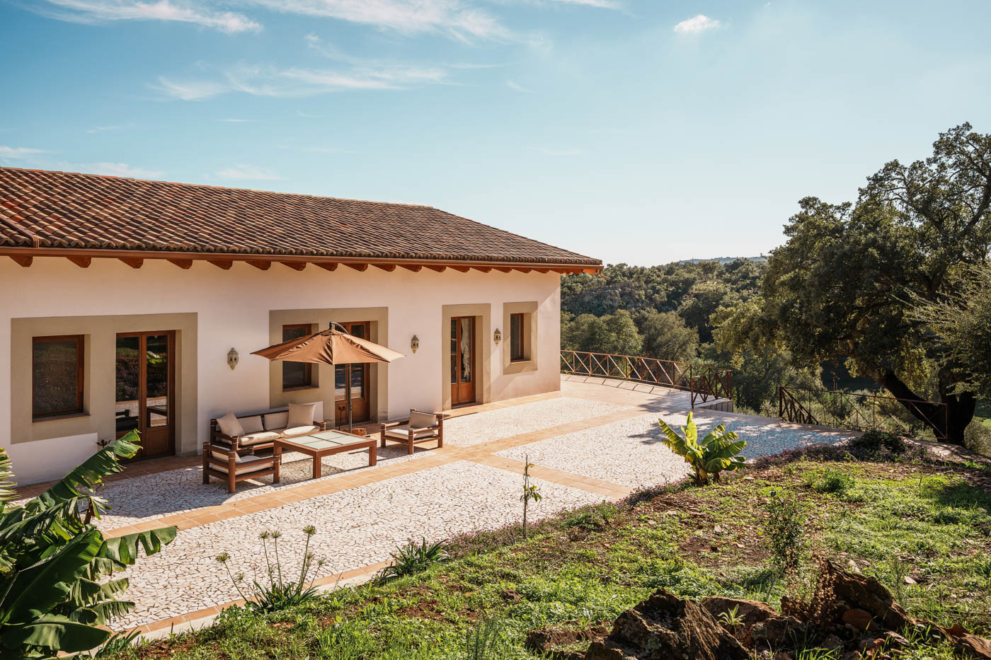 West terrace with chill-out area