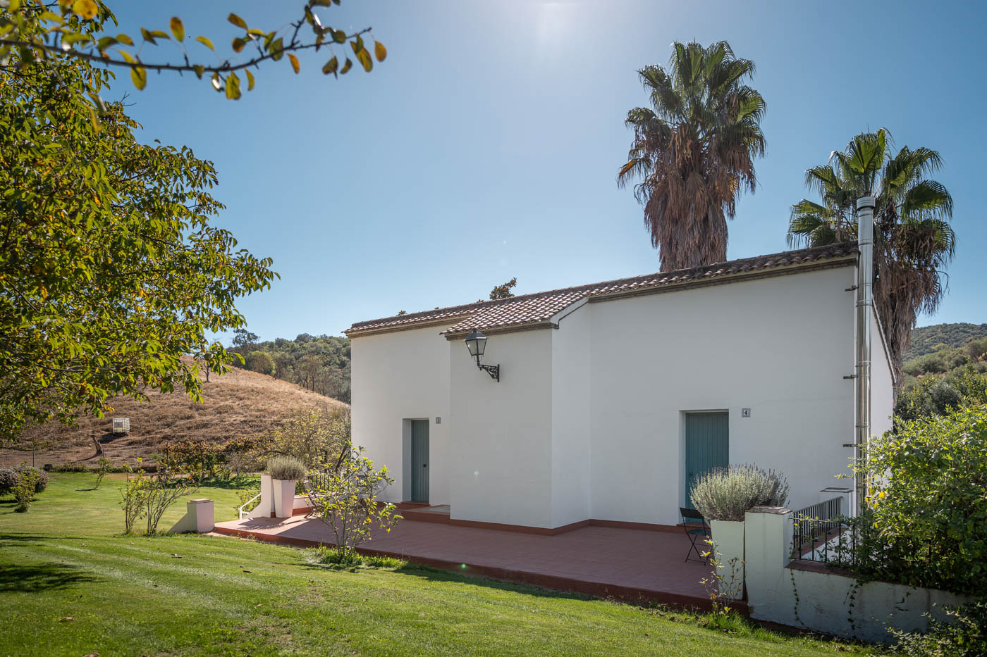 The annexe with four en suite bedrooms