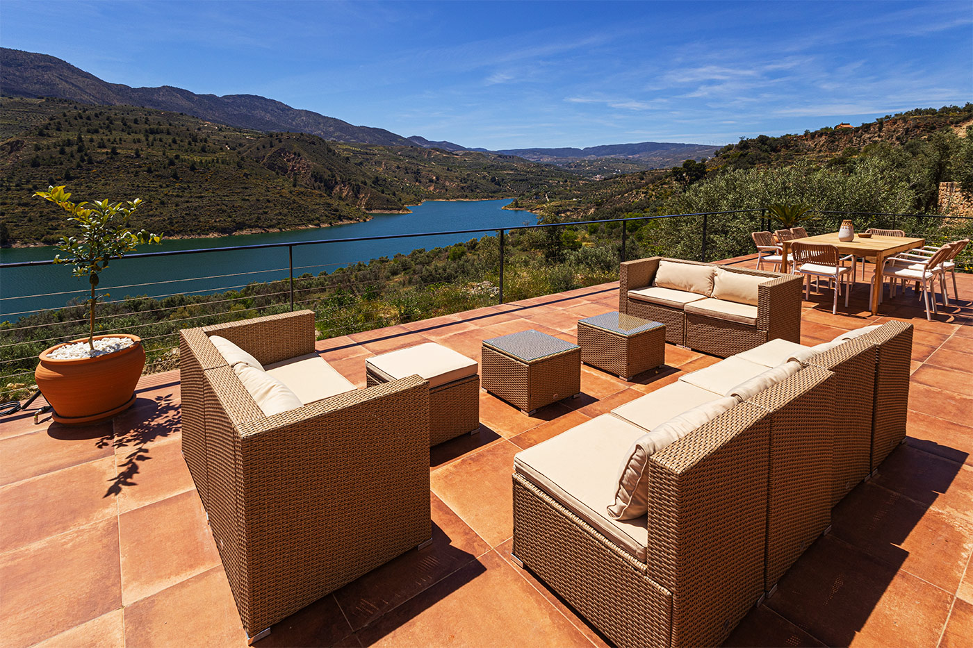 This chill-out area is great for the morning