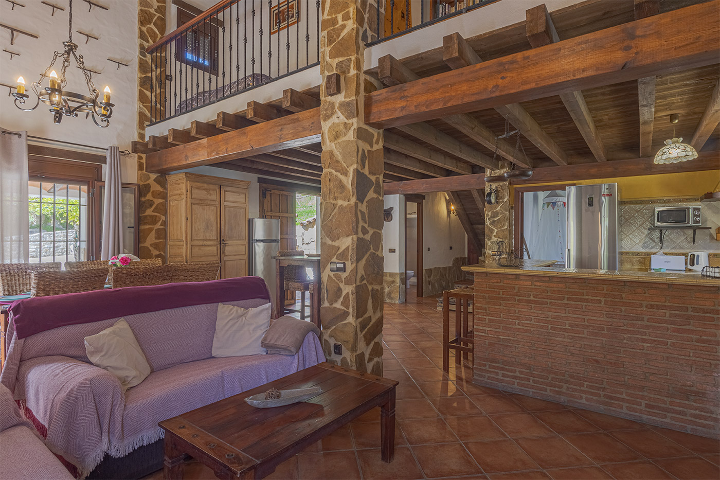 Open plan living / kitchen / dining area