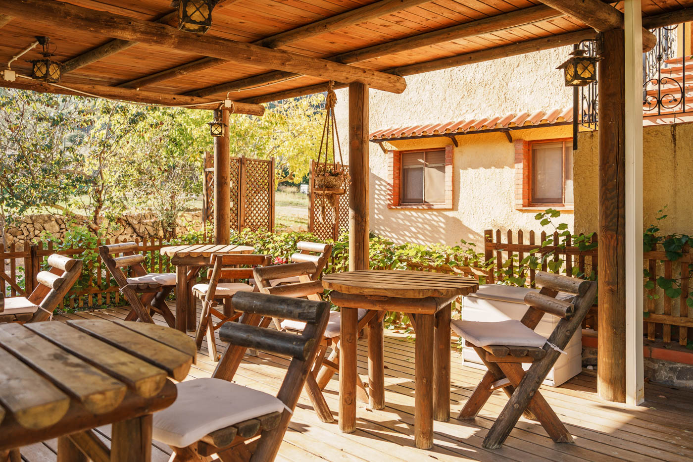 Pérgola con cenador