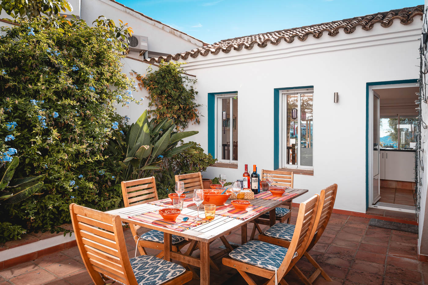 Un fabuloso espacio para comer al aire libre