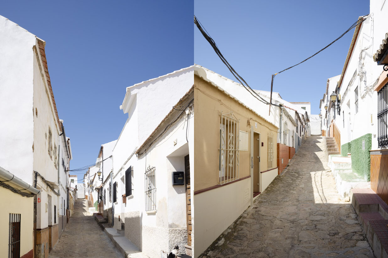 Tu calle con tu alojamiento a la izquierda