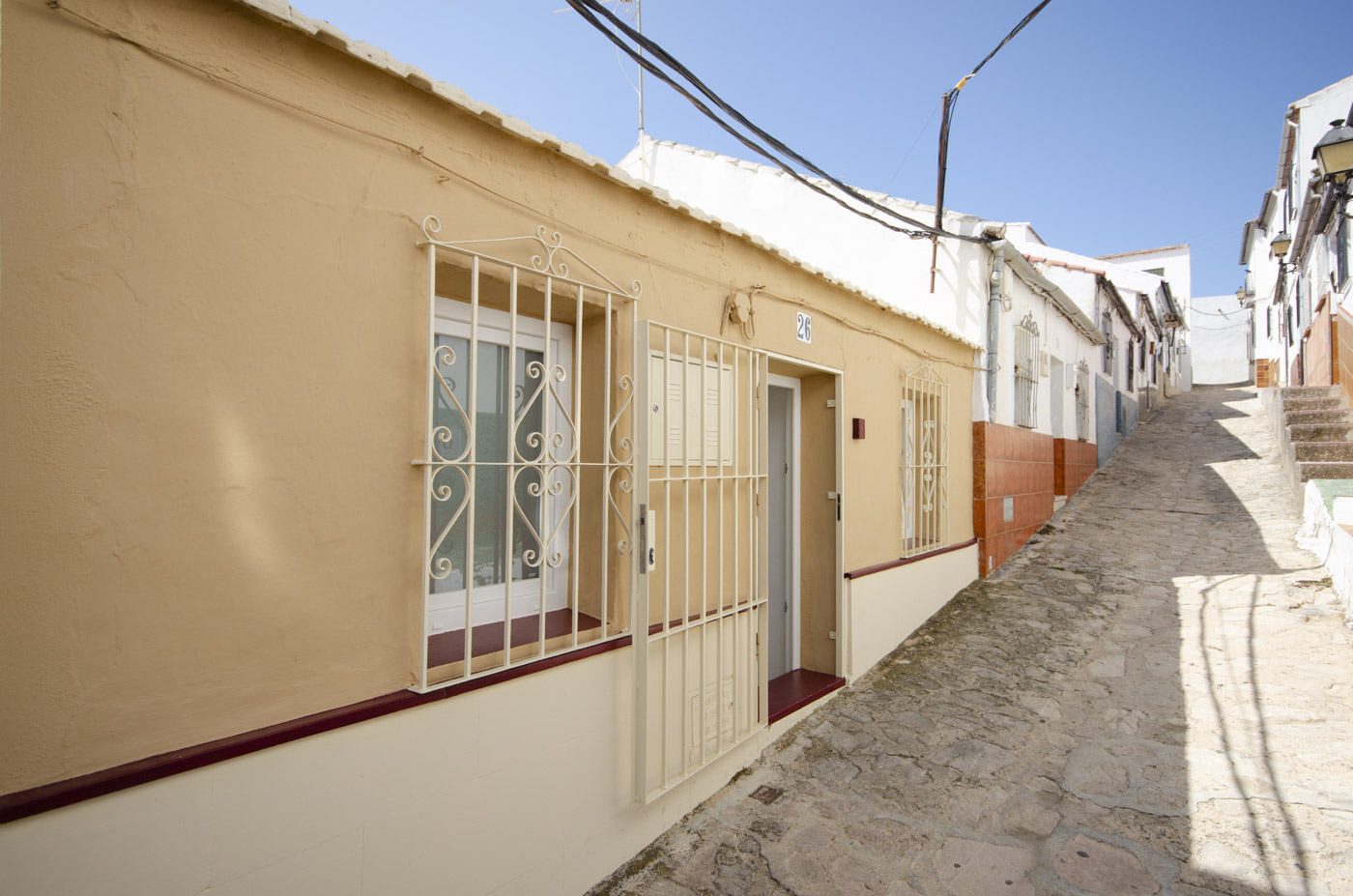 Una traquila calle cerca del centro histórico