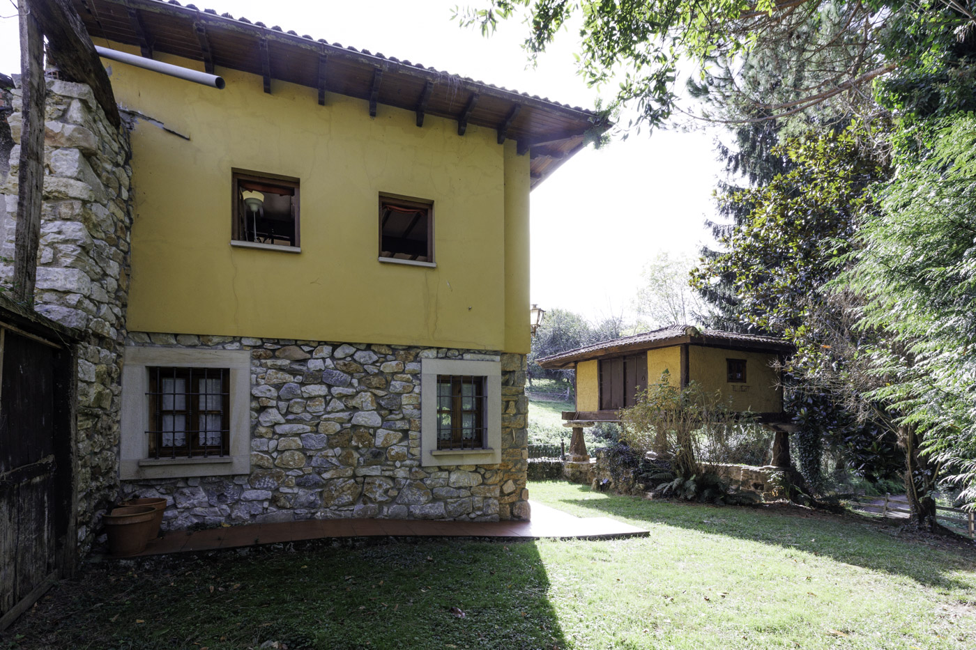 Fenced private gardens