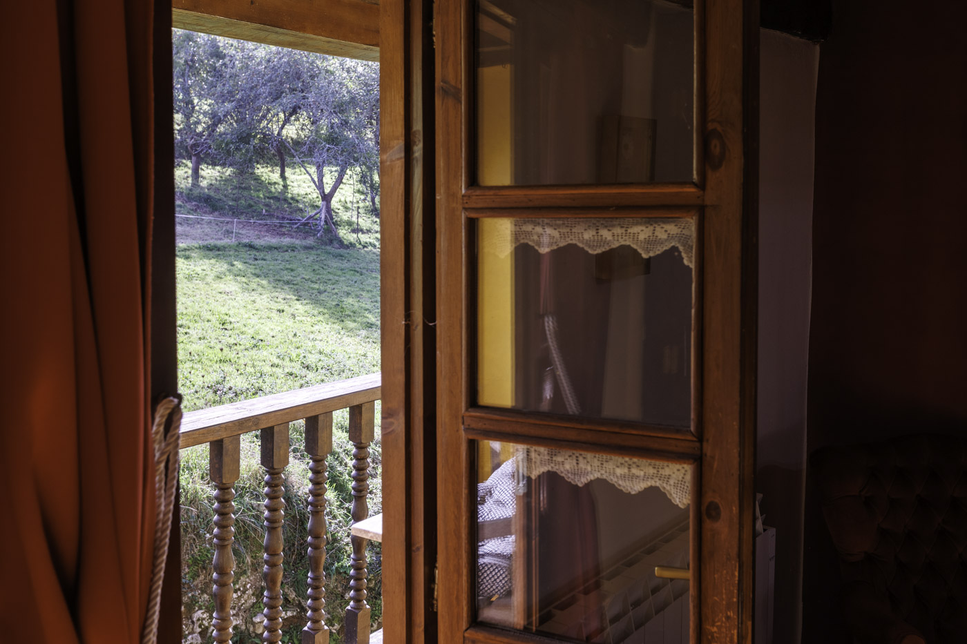 First floor with terrace and countryside views