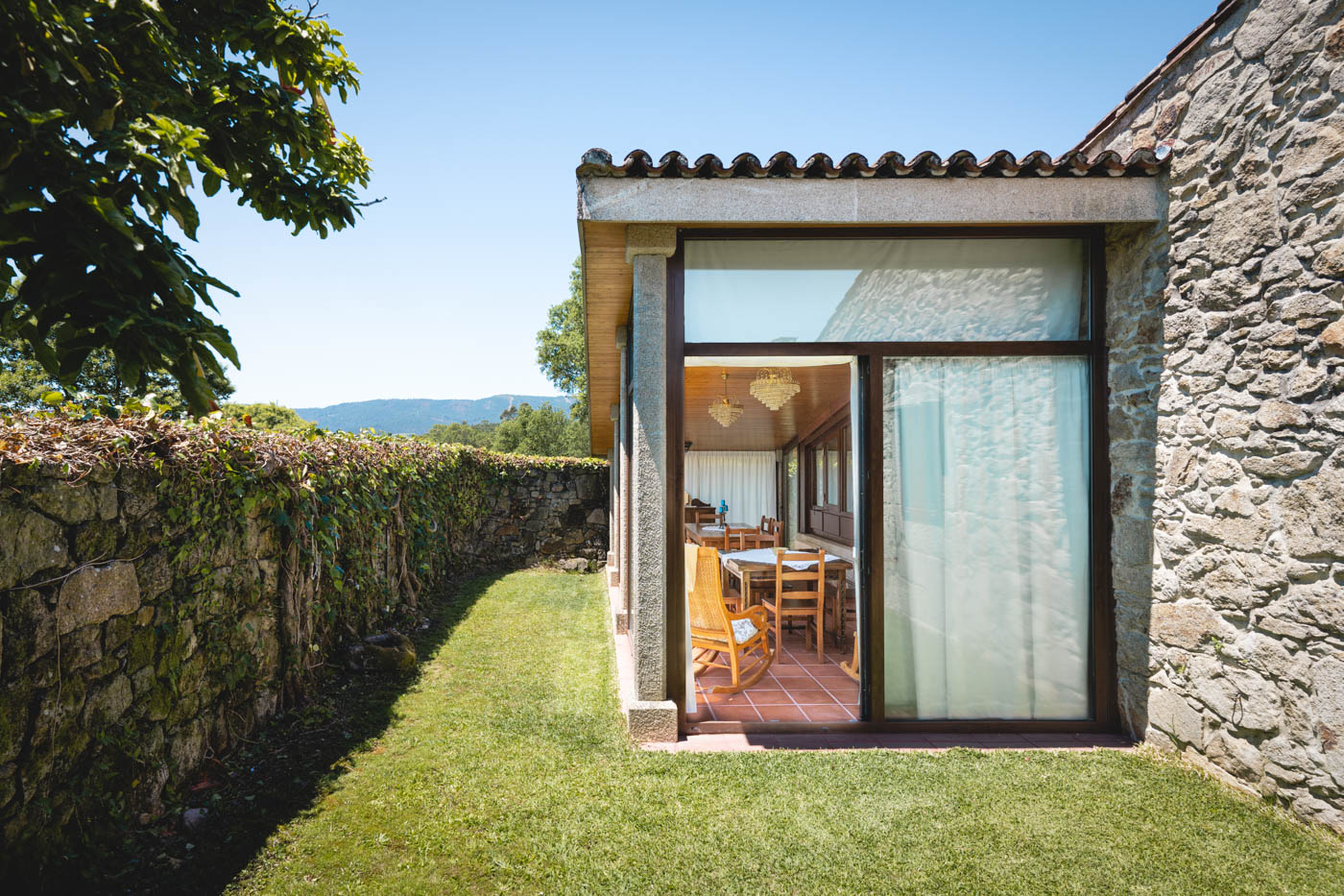 The conservatory lounge opens to back gardens