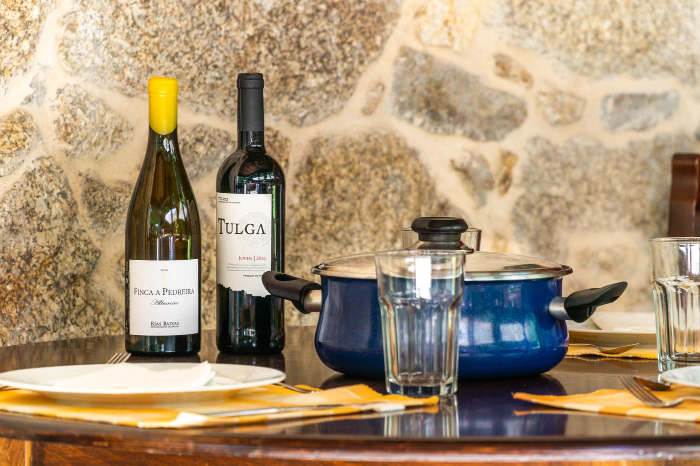 Enjoy superb local wine and food