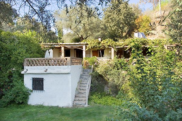 The villa from the garden