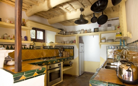 Cocina rústica pero encantadora