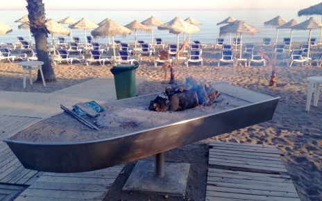 Traditional Espeto de Sardinas