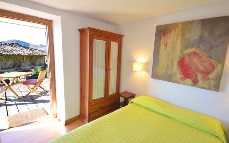 Door opening from bedroom to terrace