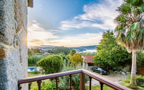 Vistas desde la casa al jardín