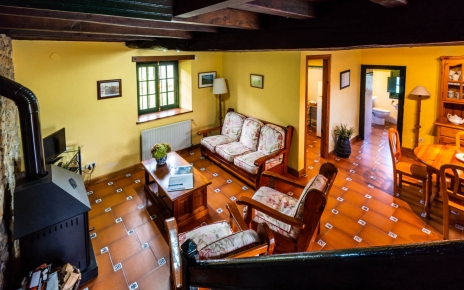 The open plan space seen from the stairs to 1st floor