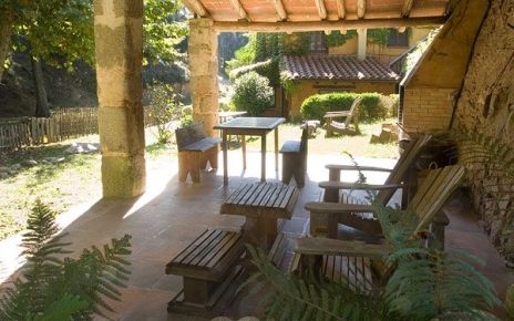 Terraza de porche privado