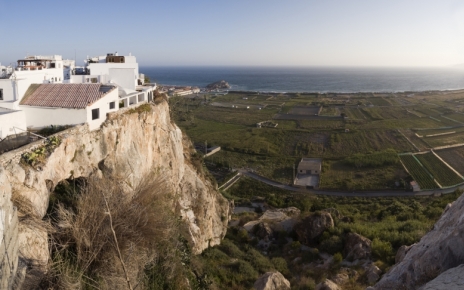 View of the sea from Salobreña town
