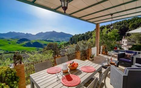 Terrace view at your holiday home in Ronda mountains